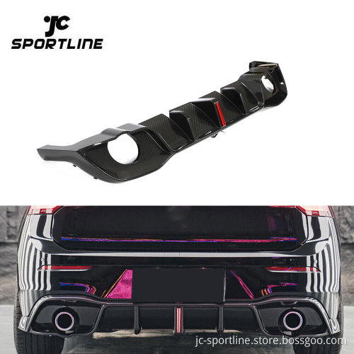 Dry Carbon Golf MK8 Rear Diffuser for VW Golf VIII 8 GTI 4-Door 2021-2023
